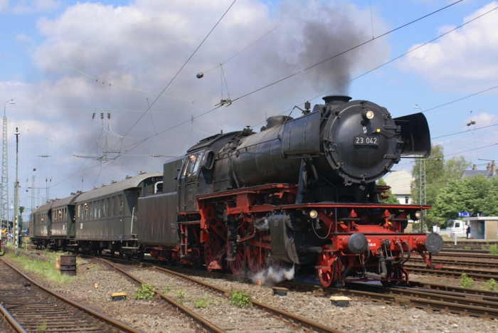 Dampflokomotive 23 042 in Aktion (Bild: Steffen Remmel, hb_foto_0001.jpg)